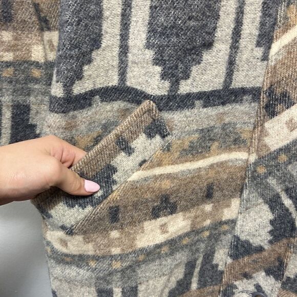 Vintage Mackintosh Tribal/Western/Aztec Print Coat Size 14 - Picture 4 of 12